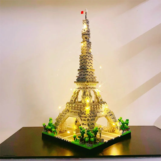 LED Eiffel Tower Micro Mini Building Blocks Set