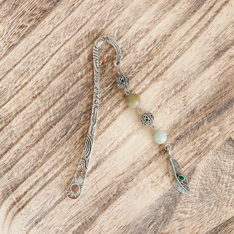 Marque-page rigide en pierre fine - Pierres mixtes